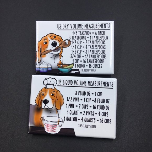 Beagle Dog Kitchen Measurement Chart Magnet Set - Picture 4 of 6